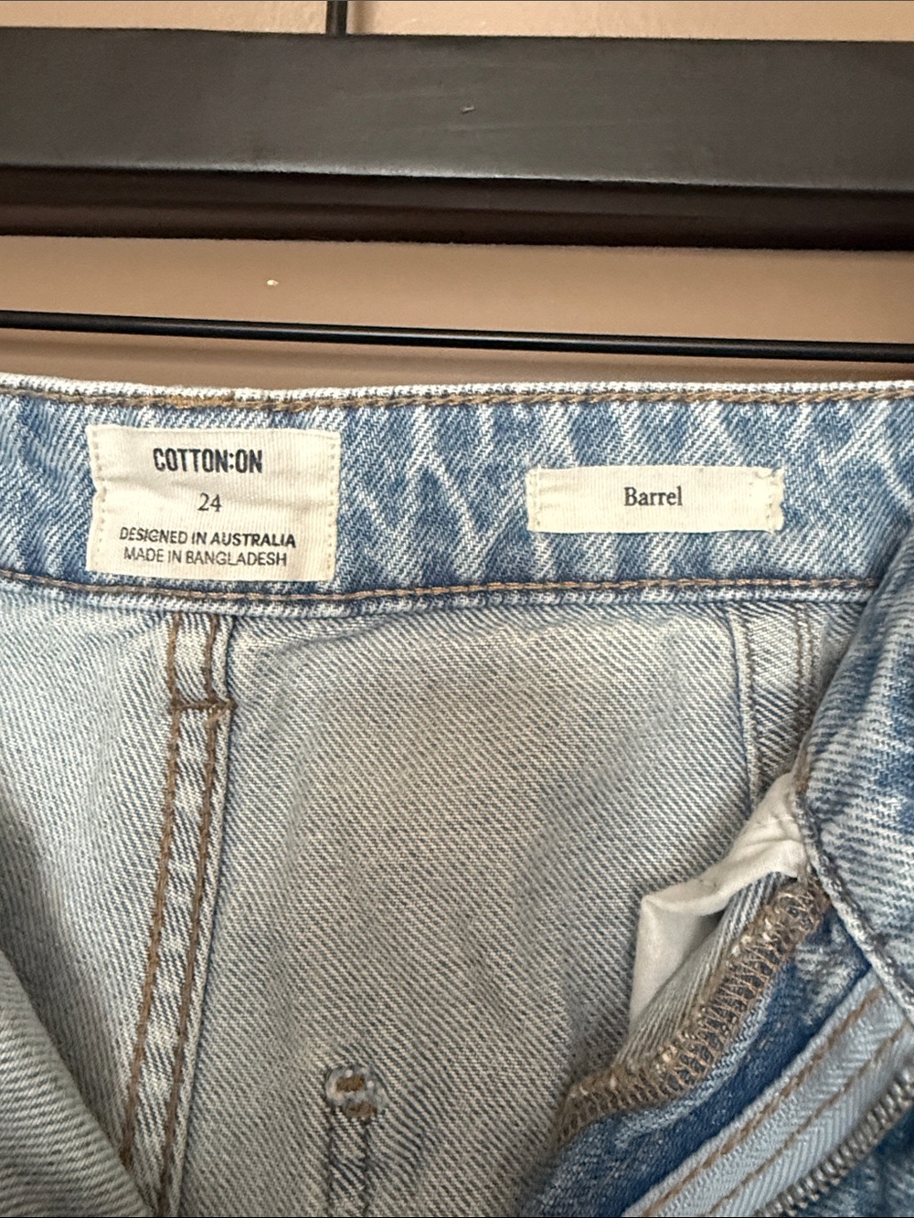 Cotton On Light Blue Barrel Jeans - Picture 2 of 3